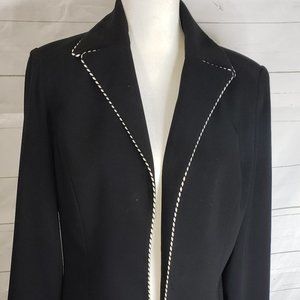 DRAMA Black White Blazer sz 10